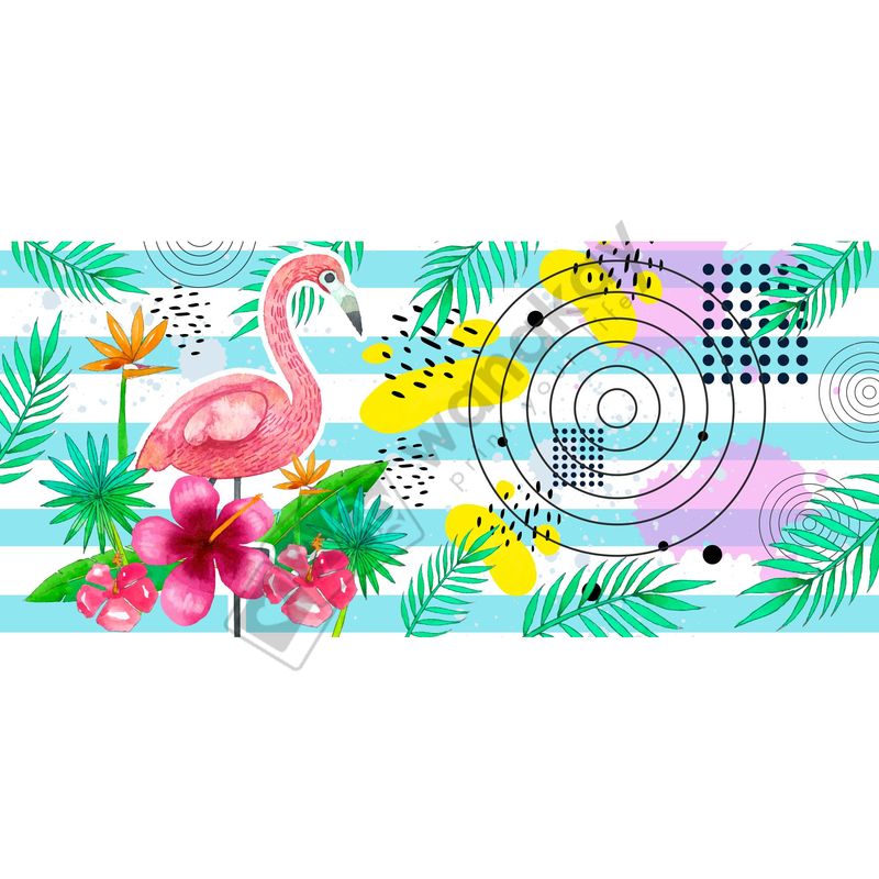 FOAM RECTANGULAR verano flamenco circulos Marca de agua
